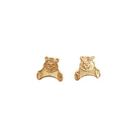 Winnie The Pooh Zirconia Stud Earrings (14K)