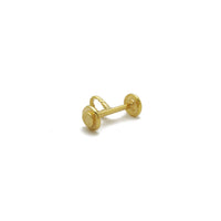Weightlifting Barbell Pendant (14K)