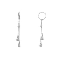 Zirconia Dangling Fancy Earrings (14K)
