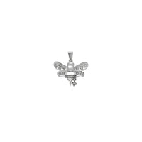 White Gold Diamond Honey Bee Pendant (14K) Popular Jewelry New York