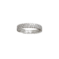 Double-Row CZ Prong Eternity Band (14K)