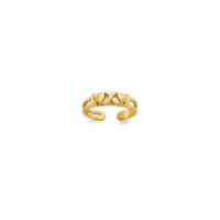 X and Hearts Toe Ring (14K)