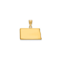 Plain North Dakota State Pendant (14K)