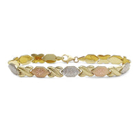 X & Hexagonal XO Fancy Bracelet (14K) Popular Jewelry New York