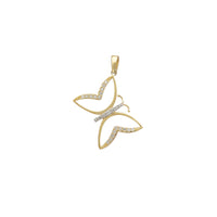Zirconia Outline Butterfly Pendant (14K) Popular Jewelry New York