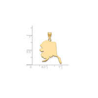 Plain Alaska State Pendant (14K)