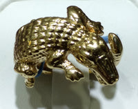 Alligator Men's Ring 14K/18K - Lucky Diamond 恆福珠寶金行 New York City 169 Canal Street 10013 Jewelry store Playboi Charlie Chinatown @luckydiamondny 2124311180