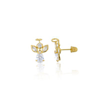 Angel CZ Stud Earrings (14K)