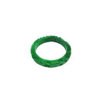 Animal Texture Green Jade Bangle