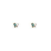Mini Butterfly Stud Earrings (14K)