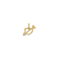 Heart With Arrow Pendant (14K)
