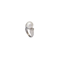 Up Down Arrow Pearl Diamond Ring (18K)