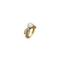 Diamond Baguette & Round Engagement Ring (14K)