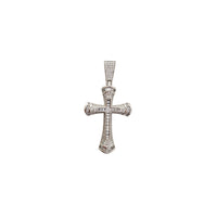 Iced Out Cross Pendant (Silver)