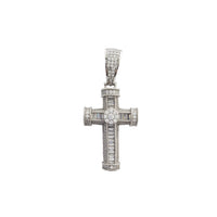 Iced-Out Cross Pendant (Silver)