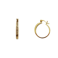 Baguette Diamond Hoop Earrings (14K)