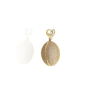 Iced-Out American Football Pendant (14k)