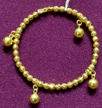 Baby Bell Bangle Bracelet 24K - Lucky Diamond 恆福珠寶金行 New York City 169 Canal Street 10013 Jewelry store Playboi Charlie Chinatown @luckydiamondny 2124311180