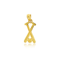 Yellow Gold Baseball Pendant (14K)