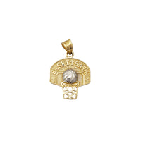 Two-Tone Basketball Pendant (14K)