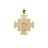Two-Tone Saint Benedict Cross Pendant (14K)