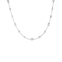 Bezel CZ Necklace (Silver)