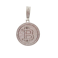 Iced Out Bitcoin (Silver)
