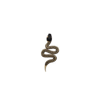 Iced-Out Snake CZ Slide Pendant (14K)