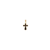 Onyx Cross Pendant (14K)