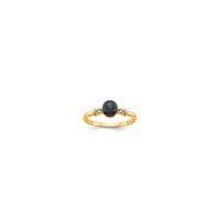 Black Freshwater Cultured Pearl Ring (14K)