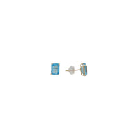 Blue Topaz Stud Earrings (14K)
