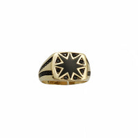 Star Black Onyx Men's Ring (14k)