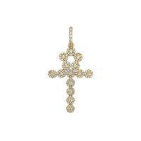 Budded CZ Cluster Ankh Pendant (10K)