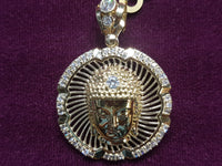 Iced Out Buddha Head Medallion Pendant 10K - Lucky Diamond 恆福珠寶金行 New York City 169 Canal Street 10013 Jewelry store Playboi Charlie Chinatown @luckydiamondny 2124311180