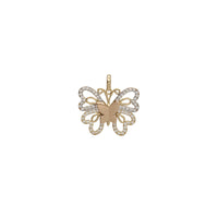 Stoneset Butterfly & Aura Pendant (14K)