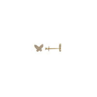 Diamond Butterfly Stud Earrings (14K)