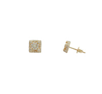 Diamond Castle Stud Earrings (14K)