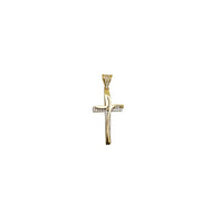 Fancy Cross CZ Pendant (14K)