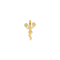 Cheerleader with Pom Poms Pendant (14K)