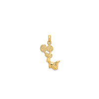 Jumping Cheerleader Pendant (14K)