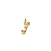 Jumping Cheerleader Pendant (14K)