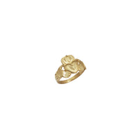 Florentine Cut Claddagh Ring (14K)