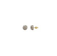 Diamond Cake Cluster Stud Earrings (14K)