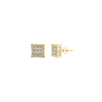Diamond Square Earrings (14K)