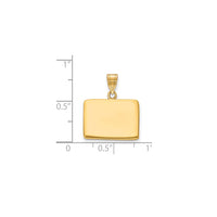 Plain Colorado State Pendant (14K)