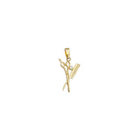 Comb & Scissors Pendant (14K)