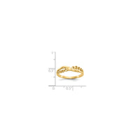 Criss Cross Heart Ring (14K)