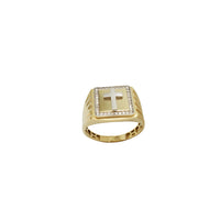 Cubic Zirconia Cross Ring (14K & 18K)