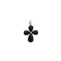 Black Cross Pendant (Silver)