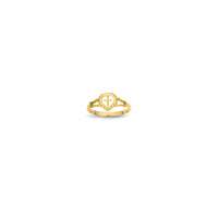 Baby-Sized Cross Heart Ring (14K)